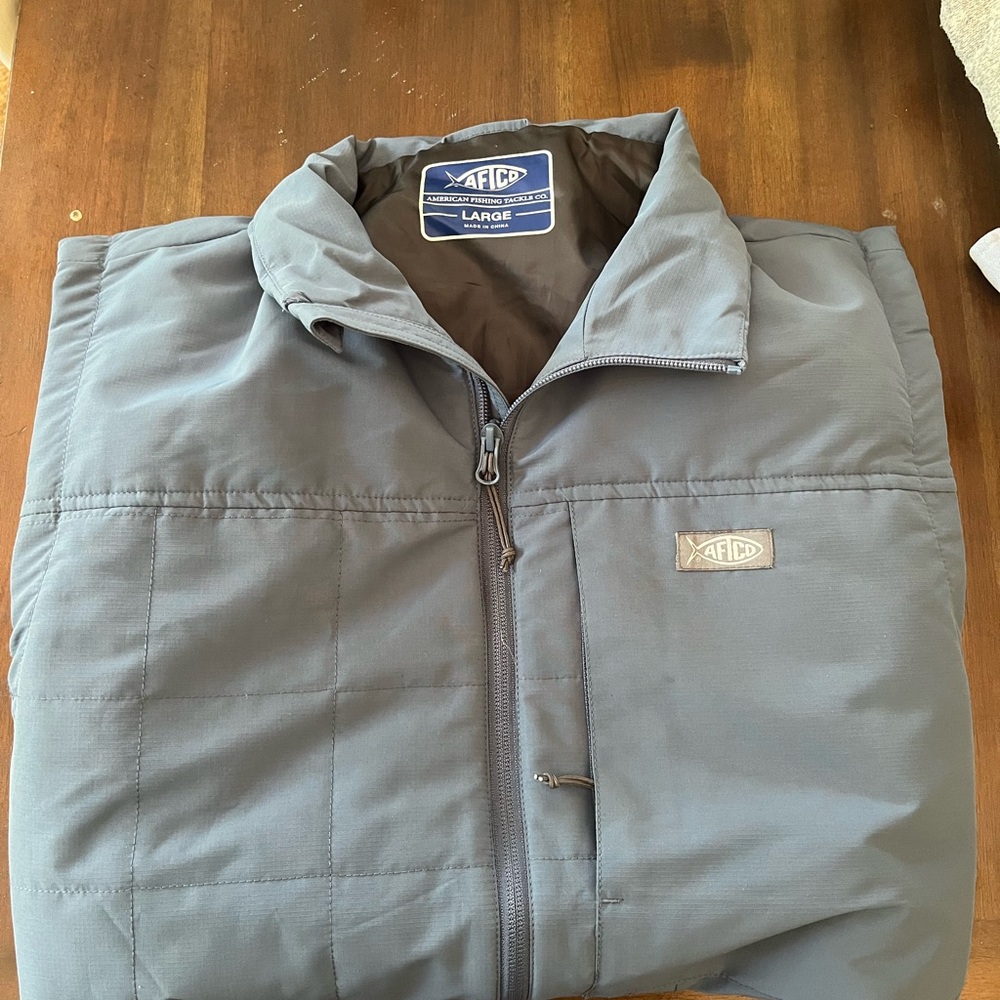 AFTCO Men's Blue Puffer Jacket
